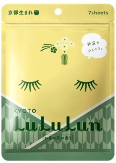 Gezichtsmasker LuLuLun Premium Sheet Mask Kyoto Green Tea 7 st