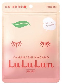 Gezichtsmasker LuLuLun Premium Sheet Mask Yamanashi Peach 7 st
