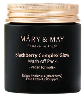 Gezichtsmasker Mary & May Blackberry Complex Glow Washoff Pack 125 g