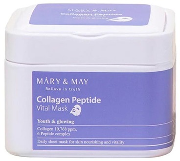 Gezichtsmasker Mary & May Collagen Peptide Vital Mask 30 st