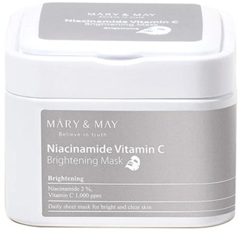 Gezichtsmasker Mary & May Niacinamide Vitamin C Brightening Mask 30 st