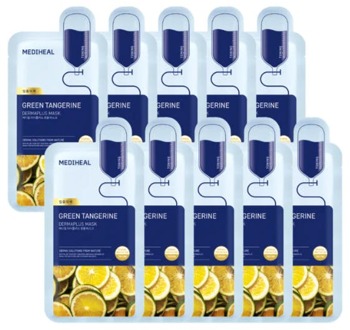 Gezichtsmasker Mediheal Dermaplus Green Tangerine Mask 10 st