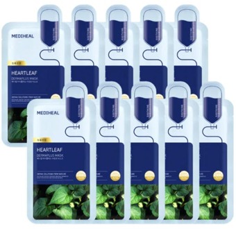 Gezichtsmasker Mediheal Dermaplus Heartleaf Mask 10 st