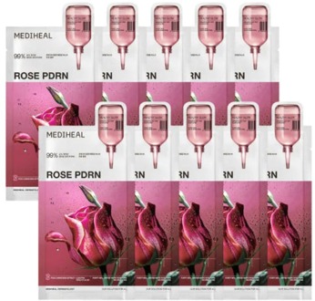 Gezichtsmasker Mediheal Rose PDRN Essential Mask Healthy Glow 10 st