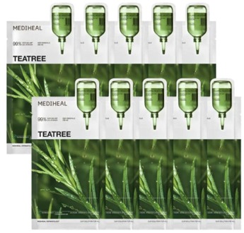 Gezichtsmasker Mediheal Teatree Essential Mask Calming Moisture 10 st