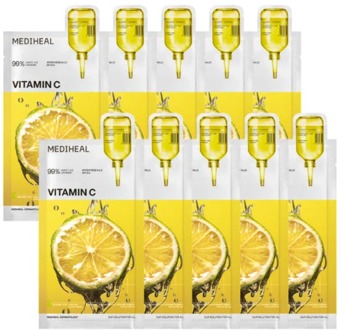 Gezichtsmasker Mediheal Vitamin C Essential Mask Clear Toning 10 st