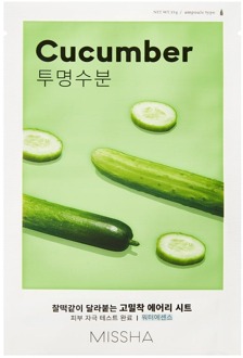 Gezichtsmasker Missha Airy Fit Sheet Mask Cucumber 19 g