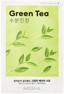 Gezichtsmasker Missha Airy Fit Sheet Mask Green Tea 19 g