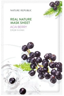 Gezichtsmasker Nature Republic Real Nature Acaiberry Mask Sheet 1 st