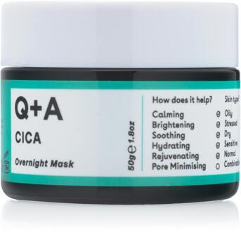 Gezichtsmasker Q+A Cica Calming Overnight Face Mask 50 g