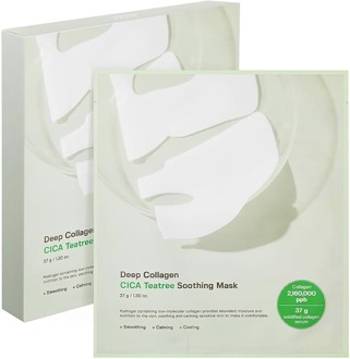 Gezichtsmasker Sungboon Editor Deep Collagen Cica Teatree Soothing Mask 4 st