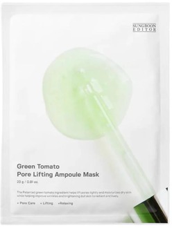 Gezichtsmasker Sungboon Editor Green Tomato Pore Lifting Ampoule Mask 1 st