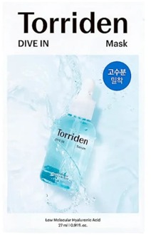 Gezichtsmasker Torriden Dive-in Low Molecule Hyaluronic Acid Mask 27 ml