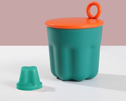 Gezichtsreiniger Foamer Draagbare Jelly Foamer Foam Bubble Cup Schuim Gezicht Wassen Artefact Douche Bad Shampoo Schuim Bubble Beluchters donker groen