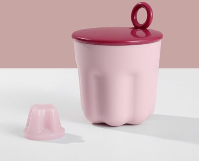 Gezichtsreiniger Foamer Draagbare Jelly Foamer Foam Bubble Cup Schuim Gezicht Wassen Artefact Douche Bad Shampoo Schuim Bubble Beluchters roze