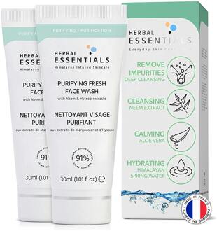 Gezichtszeep Herbal Essentials Purifying Fresh Face Wash 2 x 30 ml