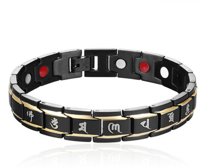 Gezonde Titanium Staal Magnetotherapie Armband Mannen Sieraden Bio Energie Magneet Armbanden Bangle 8 Lxh