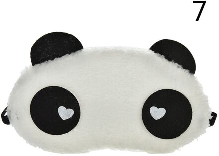 Gezondheidszorg Gereedschap Leuke Gezicht Wit Panda Oogmasker Slaapmasker Shading Slaap Katoen Goggles Eye Mask Eye Cover 3 Stijlen wit hart 7