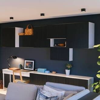 GF design Blocky inbouwlamp IP54 zwart 2.700 K