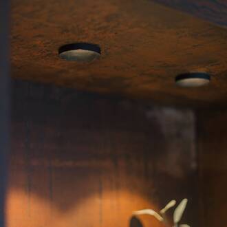 GF design Owi inbouwlamp IP54 zwart 3.000 K