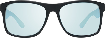 GF0203 - Zonnebril - Unisex - Zwart - Blauwe lens