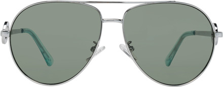 GF0364 - Zonnebril - Unisex - Grijs - Groene lens