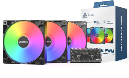 GF120 ARGB PWM 3 in 1 Pack Case fan