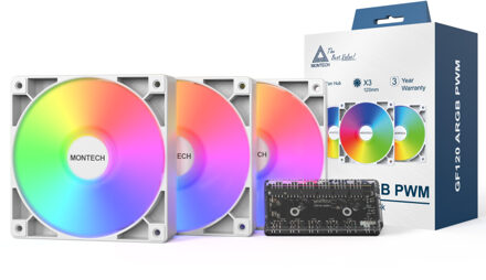 GF120 ARGB PWM 3 in 1 Pack Case fan