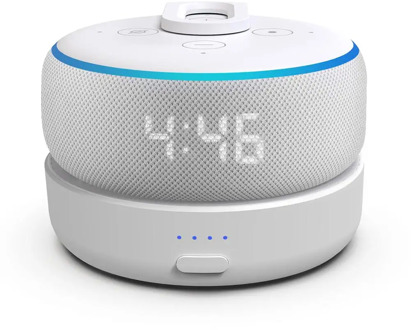 GGMM D3 Battery Base for Alexa Amazon Echo Dot 3rd Gen Smart Speaker With Rechargeable Battery Charger with 8 Hours of Play-time