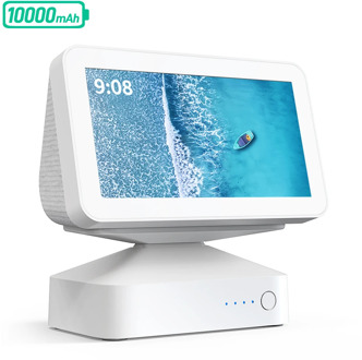 GGMM ES5 YouTube Video Display for Amazon Echo Show 5 Battery Base Alexa Smart Display Speaker Stand Mount 10000mAh Power Bank