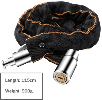 Gh Coolchange Bike Chain Lock Outdoor Bike Protector Fietsen Chain Lock Safe Anti-Diefstal Fiets Kettingslot Voor Motorfiets lock groot