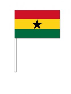 Ghana zwaai vlaggetjes 12 x 24 cm