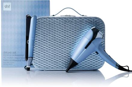 GHD Geschenkset ghd Chronos & Helios Hair Straightener & Hair Dryer Icy Blue 2 st