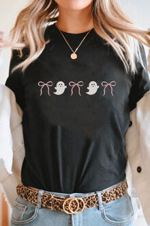 Ghost Bow Graphic T-shirt - maat XL Zwart