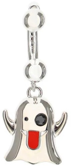 Ghost Charm Statement Oorbel SafSafu , Gray , Dames - ONE Size