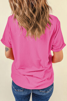 Ghost Grafisch T-shirt - maat M Roze