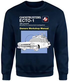 Ghostbusters Ecto-1 User Manual Sweatshirt - Navy - XL Blauw