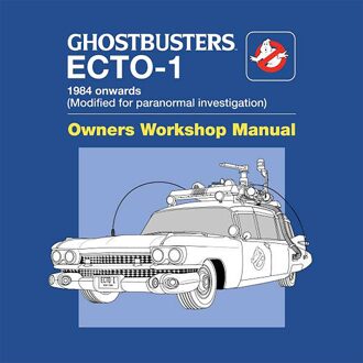 Ghostbusters Ecto-1 User Manual Unisex T-Shirt - Blue - XXL Blauw