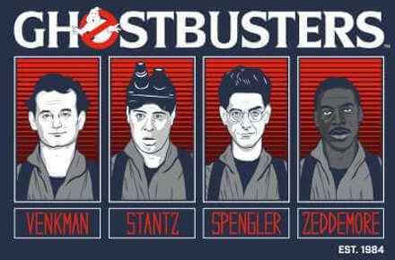 Ghostbusters Line-Up Hoodie - Navy - XXL