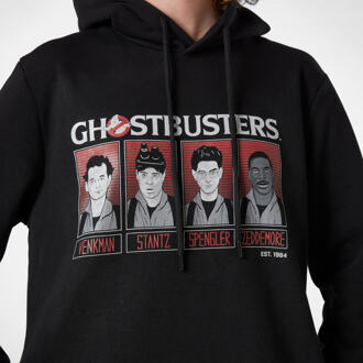 Ghostbusters Line-Up Hoodie - Zwart - S - Zwart