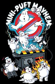 Ghostbusters Mini-Puft Mayhem Men's T-Shirt - Black - XXL Zwart