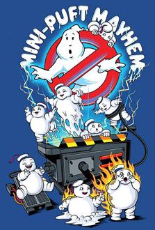 Ghostbusters Mini-Puft Mayhem Men's T-Shirt - Blue - S Blauw