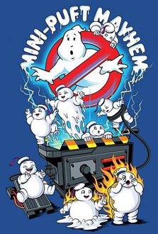 Ghostbusters Mini-Puft Mayhem Men's T-Shirt - Blue - XXL Blauw
