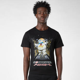 Ghostbusters Stay Puft Kanji Attack Men's T-Shirt - Zwart - L - Zwart