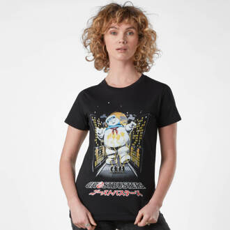 Ghostbusters Stay Puft Kanji Attack Women's T-Shirt - Zwart - XS - Zwart