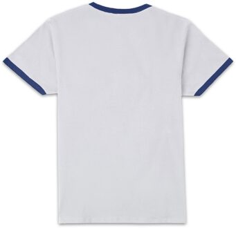 Ghostbusters Stay Puft Unisex Ringer T-Shirt - White/Navy - XL Wit