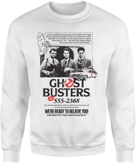 Ghostbusters Vintage Advert Sweatshirt - White - XS Wit