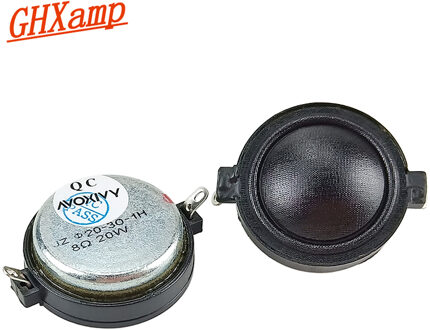 GHXAMP 1 inch Neodymium Tweeter Zijde Film Duidelijke Gladde Speaker Treble Multimedia auto speaker 8ohm 20W 2 STUKS