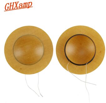Ghxamp 25.5mm Treble Spreekspoel Ronde Draden Hoorn Hars Geluid Diafragma Tweeter Speaker Reparatie Film Driver Hoofd 6OHM 8OHM 1 Pairs