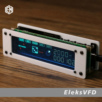 GHXAMP Desktop VFD Clock Fluorescent Tube Creative Retro Electronic Clock Diy High-end Gift